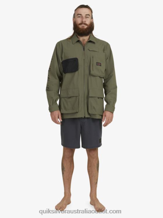 Quiksilver Men Under Sky Long Sleeve Shirt H2N4B1718 grape leaf