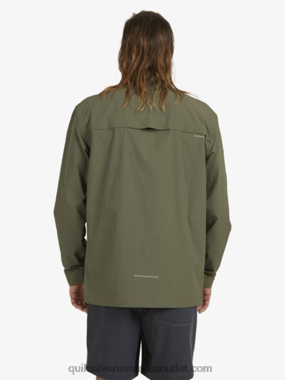 Quiksilver Men Under Sky Long Sleeve Shirt H2N4B1718 grape leaf