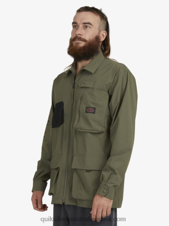 Quiksilver Men Under Sky Long Sleeve Shirt H2N4B1718 grape leaf