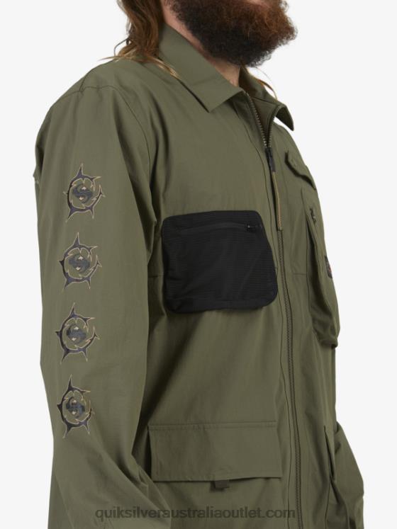 Quiksilver Men Under Sky Long Sleeve Shirt H2N4B1718 grape leaf