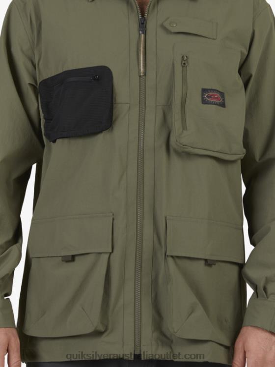 Quiksilver Men Under Sky Long Sleeve Shirt H2N4B1718 grape leaf