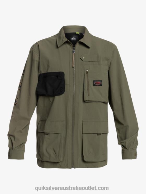 Quiksilver Men Under Sky Long Sleeve Shirt H2N4B1718 grape leaf