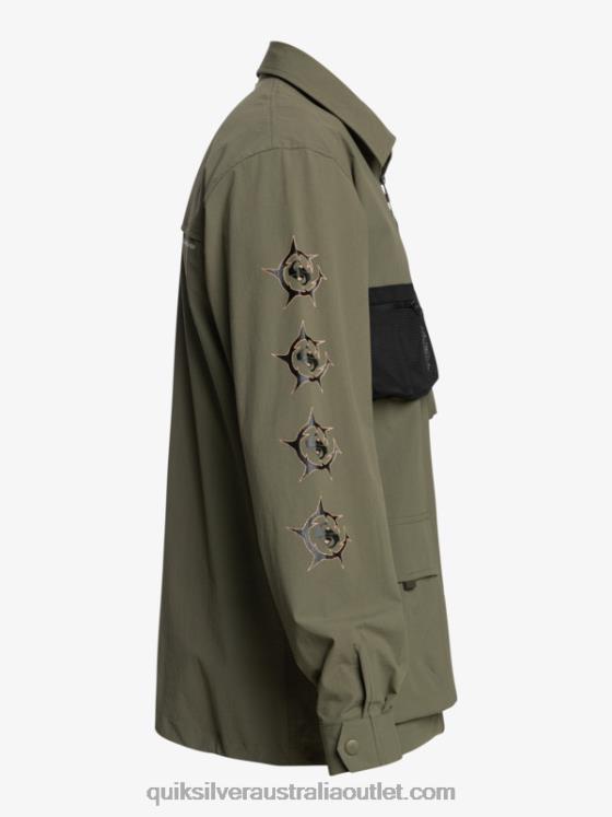 Quiksilver Men Under Sky Long Sleeve Shirt H2N4B1718 grape leaf