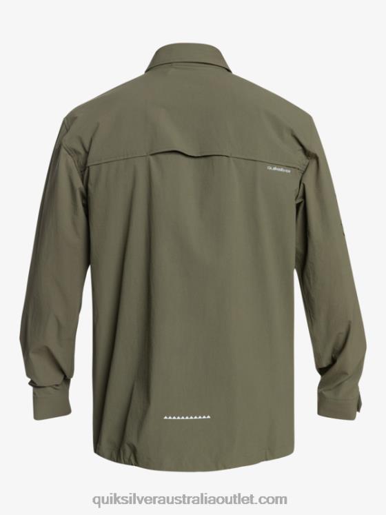 Quiksilver Men Under Sky Long Sleeve Shirt H2N4B1718 grape leaf