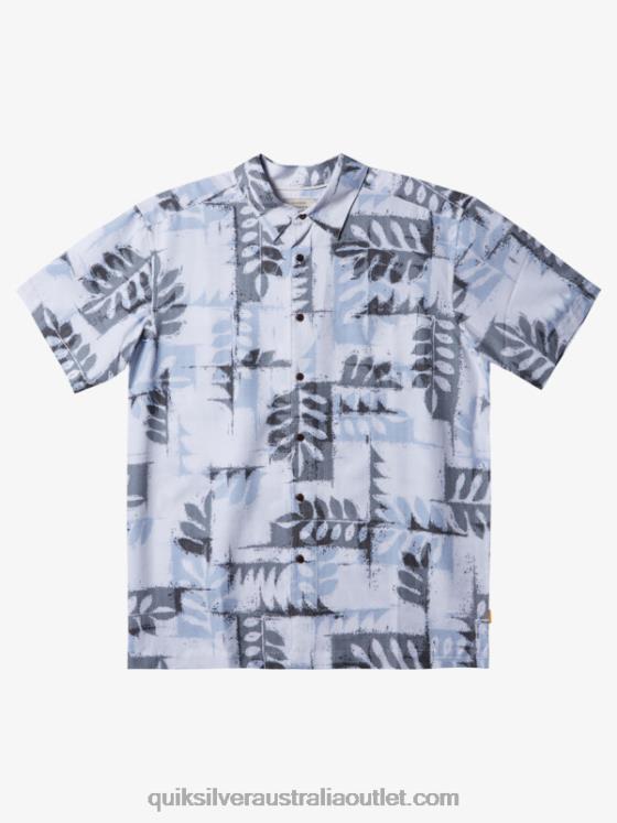 Quiksilver Men Waterman Canoes Reef Technical Short Sleeve Shirt H2N4B398 white canoes reef w