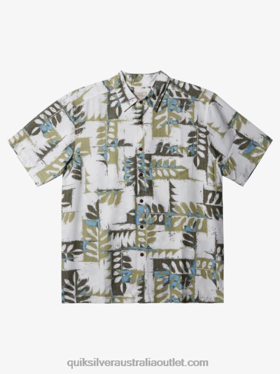Quiksilver Men Waterman Canoes Reef Technical Short Sleeve Shirt H2N4B400 tea canoes reef w