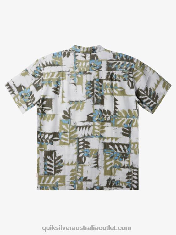 Quiksilver Men Waterman Canoes Reef Technical Short Sleeve Shirt H2N4B400 tea canoes reef w
