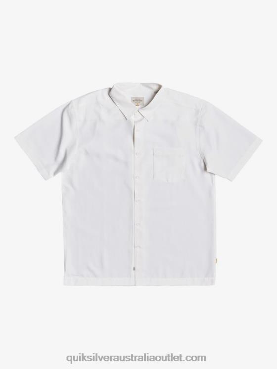 Quiksilver Men Waterman Centinela Premium Anti-Wrinkle Shirt H2N4B1300 white centinella