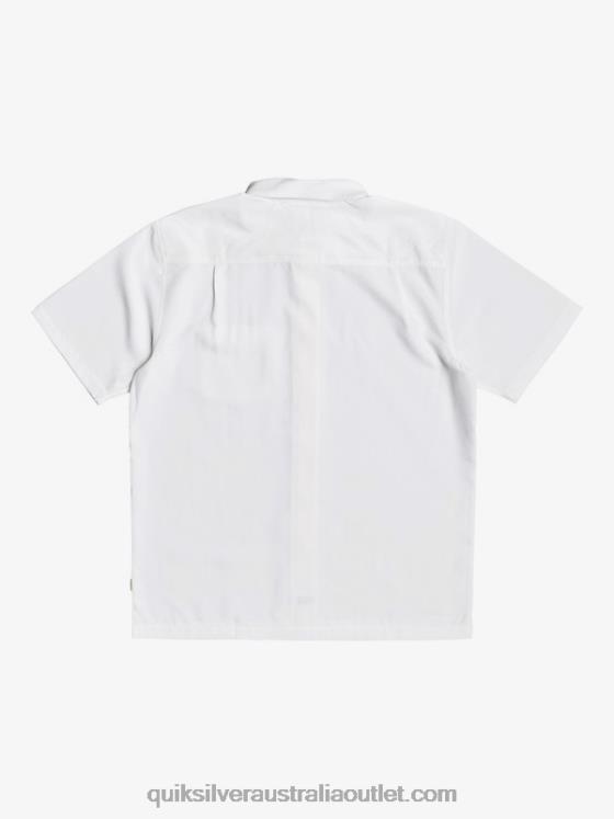 Quiksilver Men Waterman Centinela Premium Anti-Wrinkle Shirt H2N4B1300 white centinella