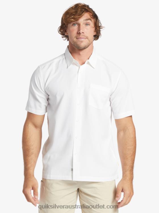 Quiksilver Men Waterman Centinela Premium Anti-Wrinkle Shirt H2N4B1300 white centinella