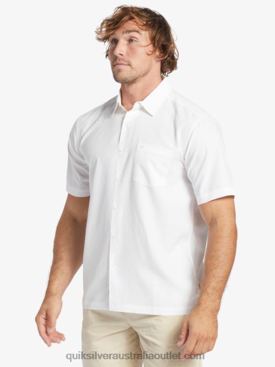 Quiksilver Men Waterman Centinela Premium Anti-Wrinkle Shirt H2N4B1300 white centinella