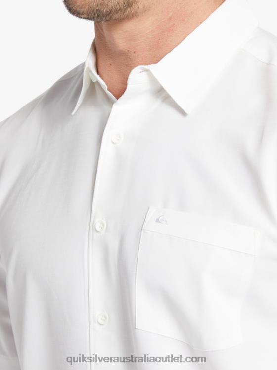 Quiksilver Men Waterman Centinela Premium Anti-Wrinkle Shirt H2N4B1300 white centinella