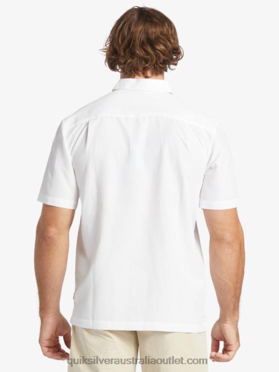 Quiksilver Men Waterman Centinela Premium Anti-Wrinkle Shirt H2N4B1300 white centinella