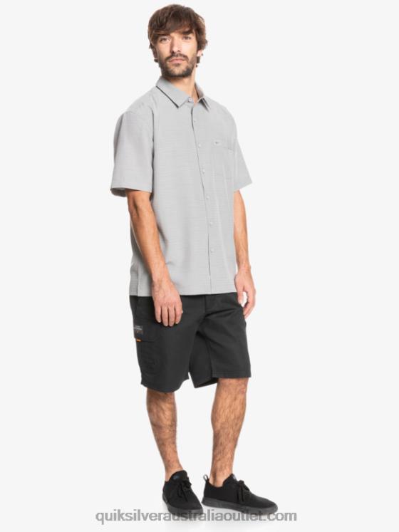 Quiksilver Men Waterman Centinela Premium Anti-Wrinkle Shirt H2N4B1301 flint gray centinella