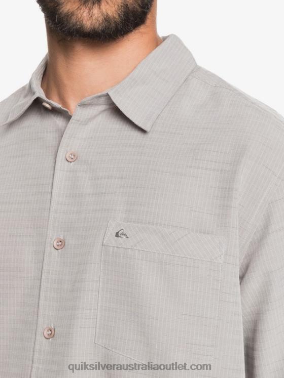 Quiksilver Men Waterman Centinela Premium Anti-Wrinkle Shirt H2N4B1301 flint gray centinella