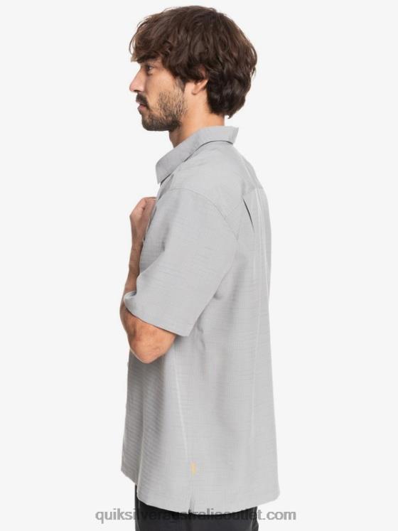 Quiksilver Men Waterman Centinela Premium Anti-Wrinkle Shirt H2N4B1301 flint gray centinella