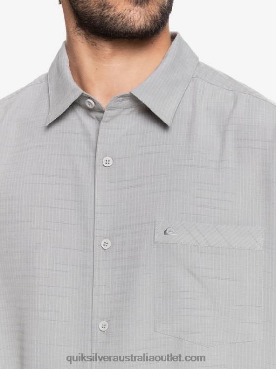 Quiksilver Men Waterman Centinela Premium Anti-Wrinkle Shirt H2N4B1301 flint gray centinella