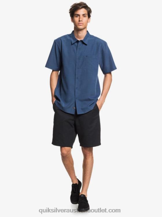 Quiksilver Men Waterman Centinela Premium Anti-Wrinkle Shirt H2N4B1304 midnight navy centinella