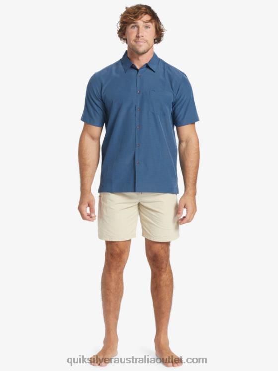Quiksilver Men Waterman Centinela Premium Anti-Wrinkle Shirt H2N4B1304 midnight navy centinella
