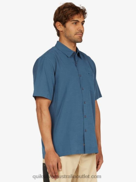Quiksilver Men Waterman Centinela Premium Anti-Wrinkle Shirt H2N4B1304 midnight navy centinella