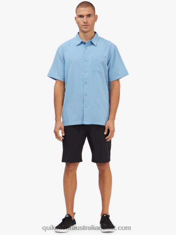 Quiksilver Men Waterman Centinela Premium Anti-Wrinkle Shirt H2N4B1305 dusk blue centinella