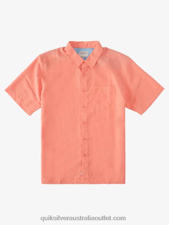 Quiksilver Men Waterman Centinela Premium Anti-Wrinkle Shirt H2N4B1307 peached pink centinella