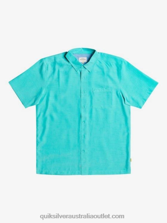 Quiksilver Men Waterman Centinela Premium Anti-Wrinkle Shirt H2N4B1308 blue turquiose centinella