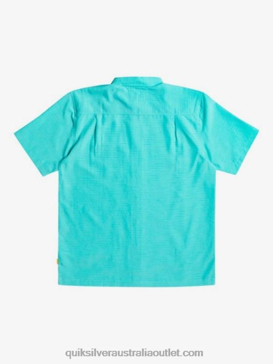Quiksilver Men Waterman Centinela Premium Anti-Wrinkle Shirt H2N4B1308 blue turquiose centinella