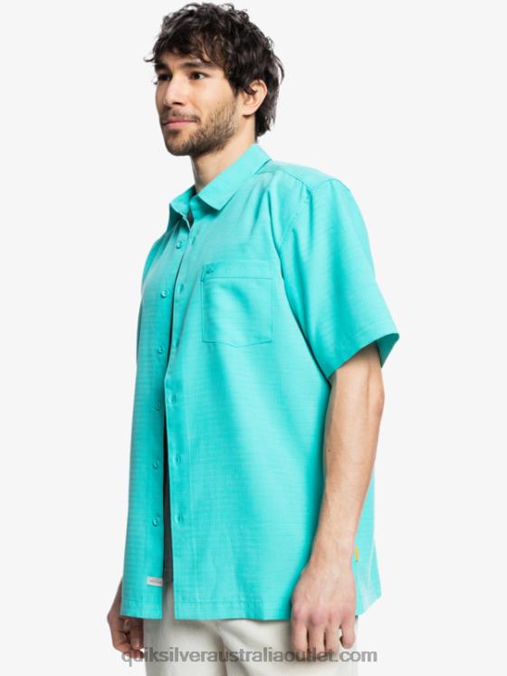 Quiksilver Men Waterman Centinela Premium Anti-Wrinkle Shirt H2N4B1308 blue turquiose centinella