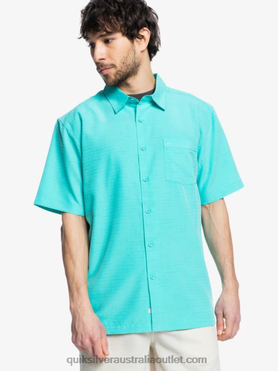 Quiksilver Men Waterman Centinela Premium Anti-Wrinkle Shirt H2N4B1308 blue turquiose centinella