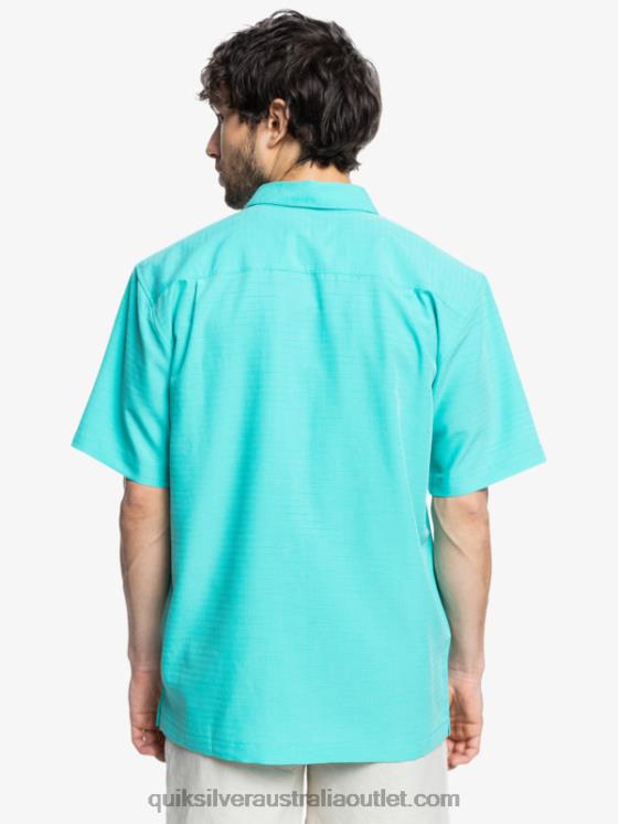 Quiksilver Men Waterman Centinela Premium Anti-Wrinkle Shirt H2N4B1308 blue turquiose centinella