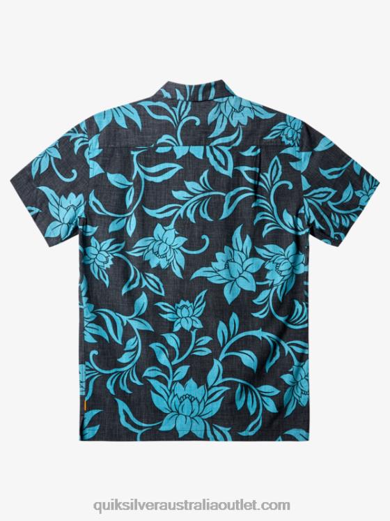 Quiksilver Men Waterman Every Weekend Short Sleeve Shirt H2N4B287 black every weekend w