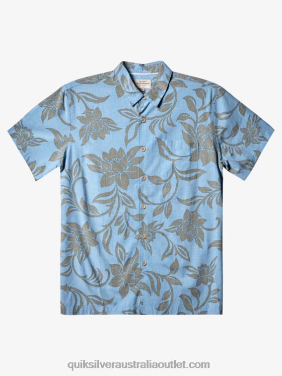 Quiksilver Men Waterman Every Weekend Short Sleeve Shirt H2N4B289 dusk blue every weekend w