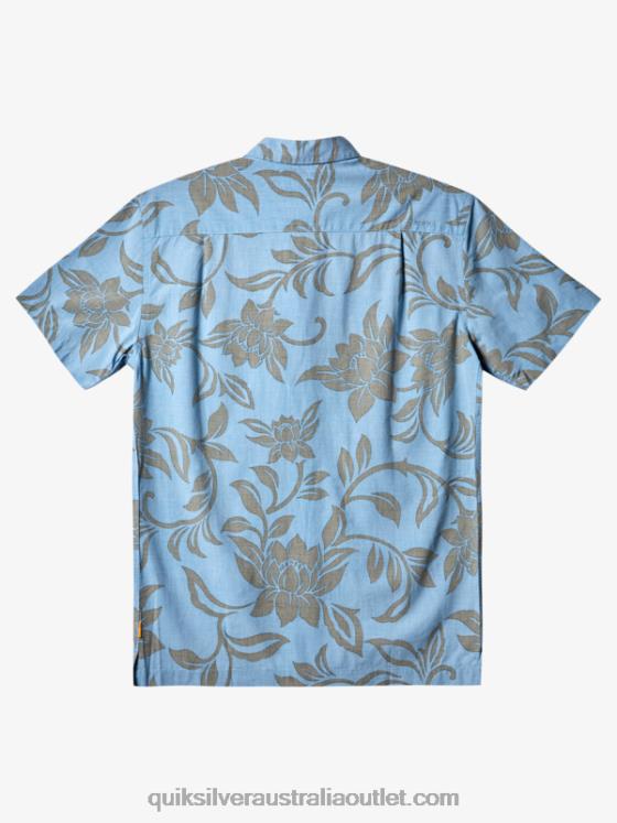 Quiksilver Men Waterman Every Weekend Short Sleeve Shirt H2N4B289 dusk blue every weekend w