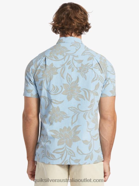 Quiksilver Men Waterman Every Weekend Short Sleeve Shirt H2N4B289 dusk blue every weekend w