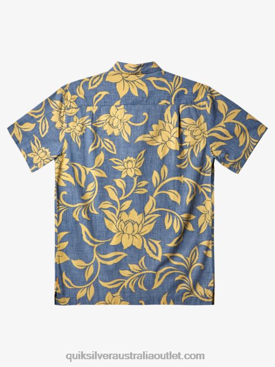 Quiksilver Men Waterman Every Weekend Short Sleeve Shirt H2N4B290 ensign blue every weekend w