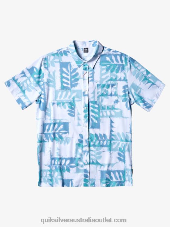 Quiksilver Men Waterman Kailua Cruiser Technical Short Sleeve UPF 50 Surf Shirt H2N4B157 aquatic kailua