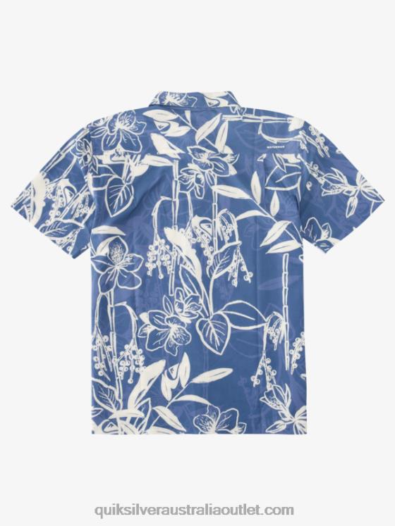 Quiksilver Men Waterman Loose Ways Hawaiian Shirt H2N4B1328 ensign loose ways