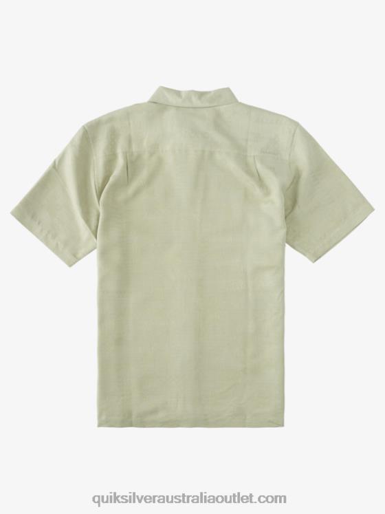 Quiksilver Men Waterman Manele Bay Short Sleeve Shirt H2N4B801 tea