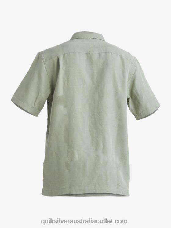 Quiksilver Men Waterman Manele Bay Short Sleeve Shirt H2N4B801 tea