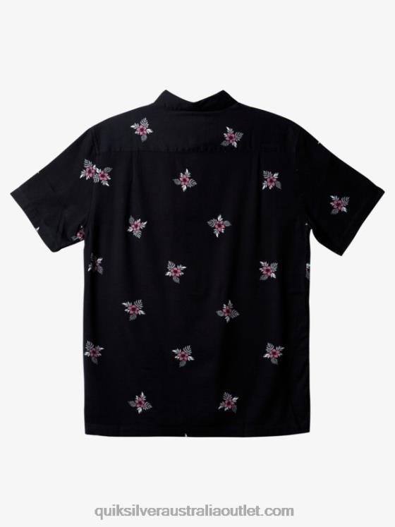 Quiksilver Men Waterman Small Pedals Short Sleeve Shirt H2N4B424 black small pedals
