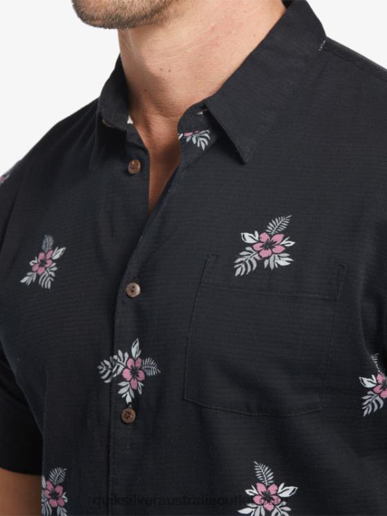Quiksilver Men Waterman Small Pedals Short Sleeve Shirt H2N4B424 black small pedals