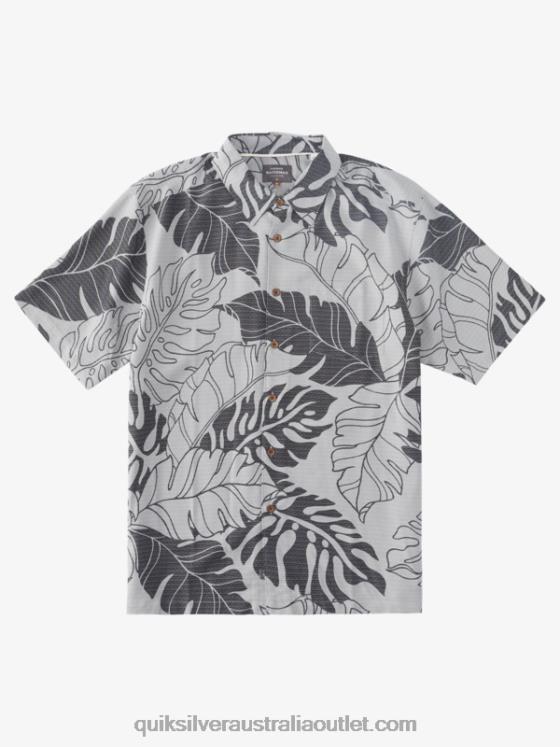 Quiksilver Men Waterman Under Canopy Hawaiian Shirt H2N4B865 sharkskin under canopy