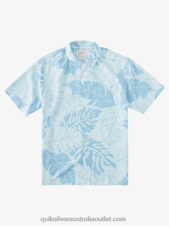 Quiksilver Men Waterman Under Canopy Hawaiian Shirt H2N4B866 aquatic under canopy