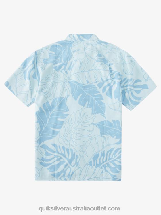 Quiksilver Men Waterman Under Canopy Hawaiian Shirt H2N4B866 aquatic under canopy