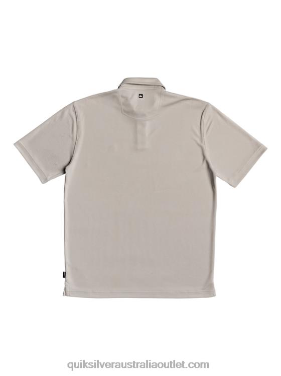 Quiksilver Men Waterman Water Short Sleeve Polo Shirt H2N4B99 flint gray