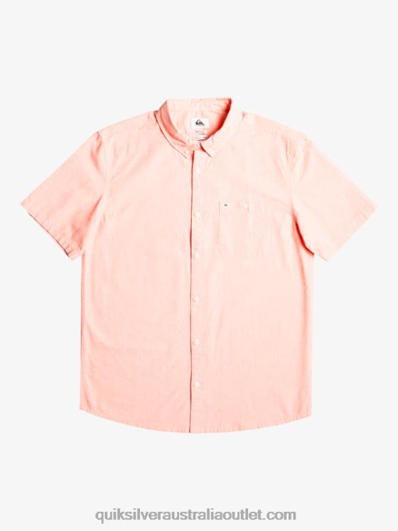 Quiksilver Men Winfall Short Sleeve Shirt H2N4B380 fresh salmon