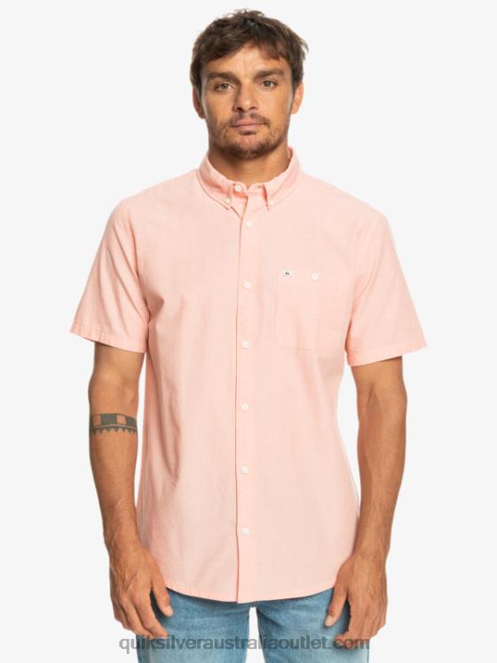 Quiksilver Men Winfall Short Sleeve Shirt H2N4B380 fresh salmon