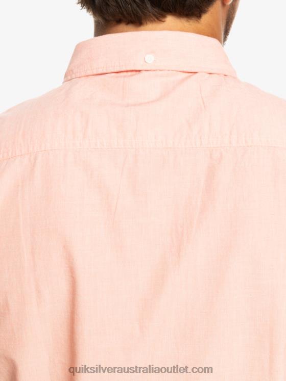 Quiksilver Men Winfall Short Sleeve Shirt H2N4B380 fresh salmon