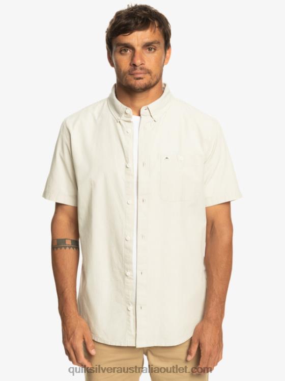 Quiksilver Men Winfall Short Sleeve Shirt H2N4B381 plaza taupe